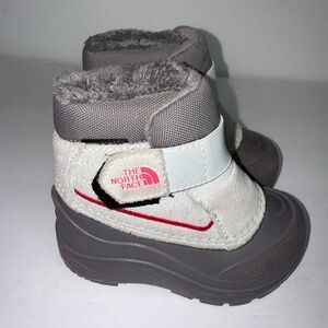 The North Face Heat Seeker Infant/Baby Gray w/ Pink Winter Snow‎ Boots size 6
